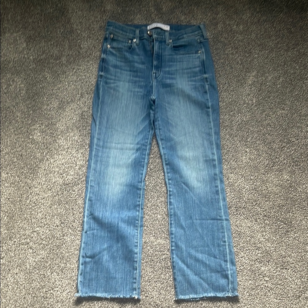 AYR Blue Straight Leg Jeans The Pop style